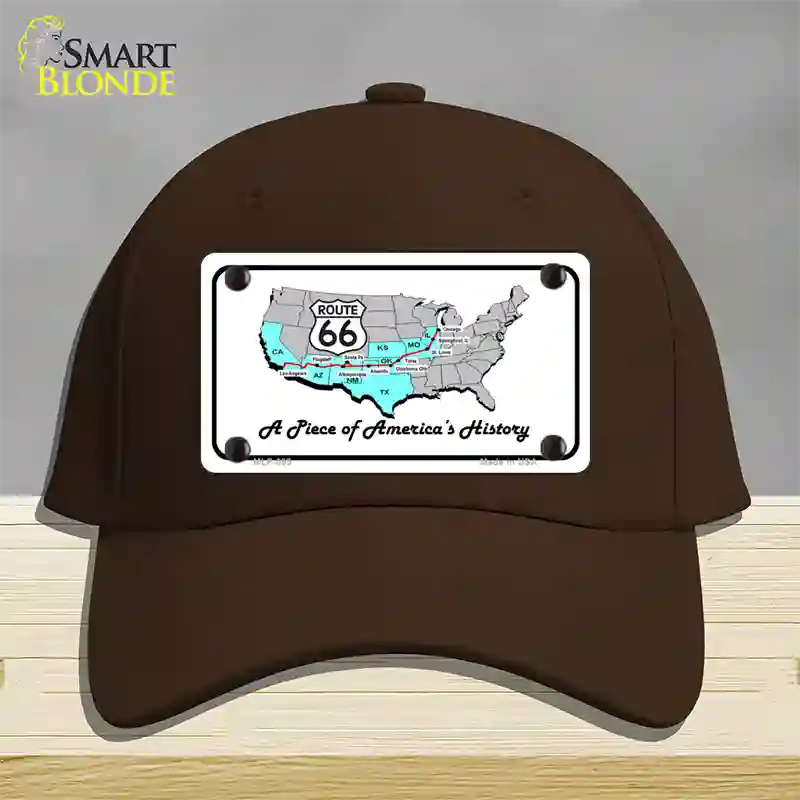 A Piece Of History Novelty License Plate Hat Cotton / Dark Brown