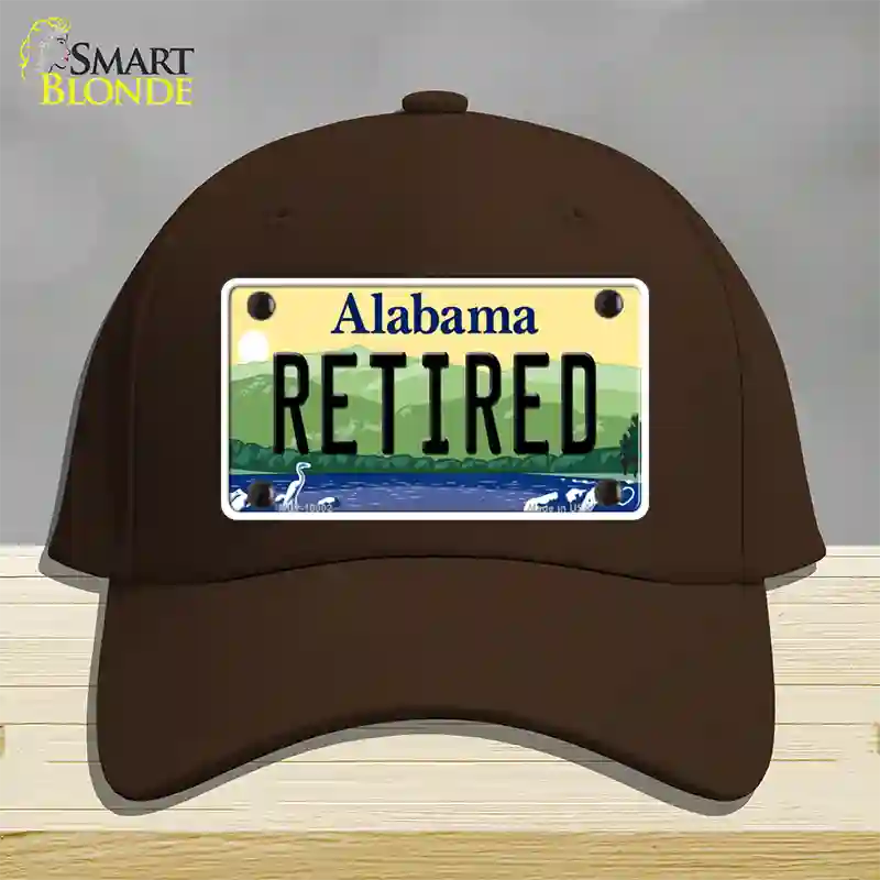 Retired Alabama Novelty License Plate Hat Cotton / Dark Brown