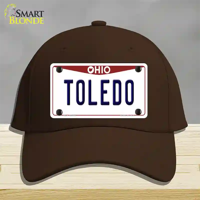 Toledo Ohio Novelty License Plate Hat Cotton / Dark Brown