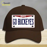 Go Buckeyes Ohio Novelty License Plate Hat Cotton / Dark Brown