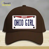 Ohio Girl Ohio Novelty License Plate Hat Cotton / Dark Brown