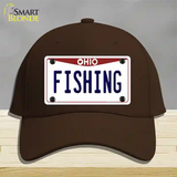 Fishing Ohio Novelty License Plate Hat Cotton / Dark Brown