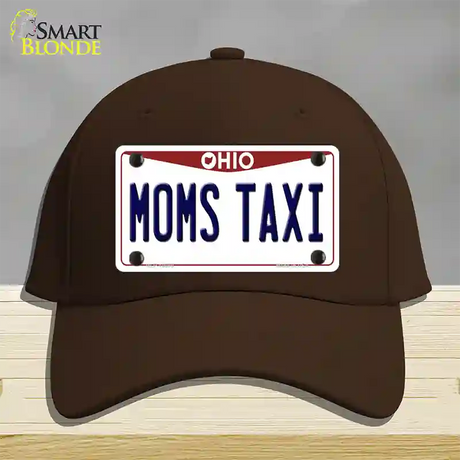 Moms Taxi Ohio Novelty License Plate Hat Cotton / Dark Brown