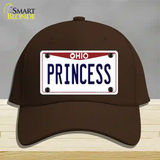 Princess Ohio Novelty License Plate Hat Cotton / Dark Brown