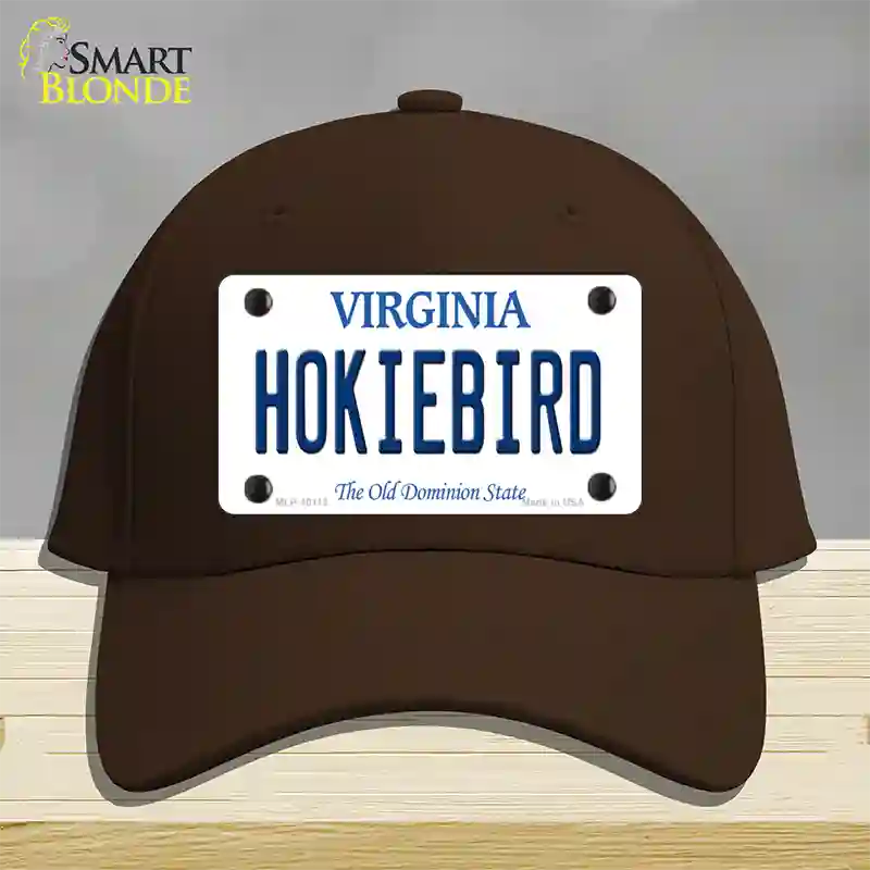 Hokiebird Virginia Novelty License Plate Hat Cotton / Dark Brown