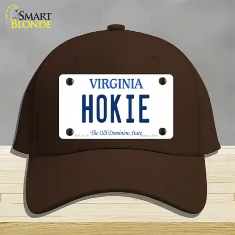 Hokie Virginia Novelty License Plate Hat Cotton / Dark Brown