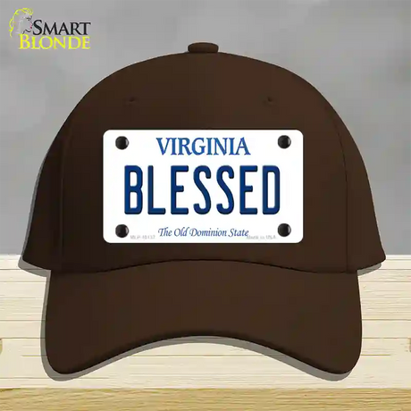 Blessed Virginia Novelty License Plate Hat Cotton / Dark Brown