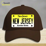 New Jersey Garden State Novelty License Plate Hat Cotton / Dark Brown