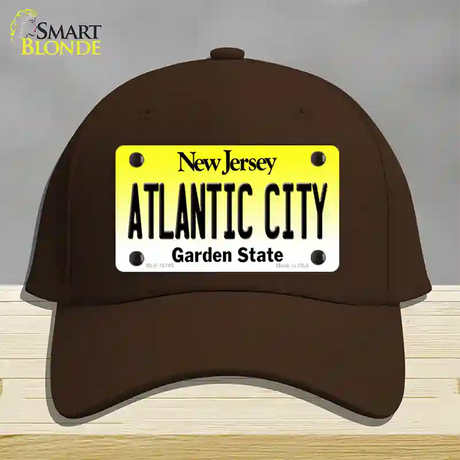 Atlantic City New Jersey Novelty License Plate Hat Cotton / Dark Brown