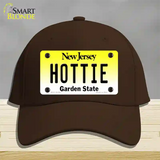 Hottie New Jersey Novelty License Plate Hat Cotton / Dark Brown