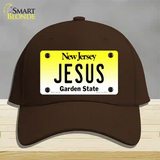 Jesus New Jersey Novelty License Plate Hat Cotton / Dark Brown