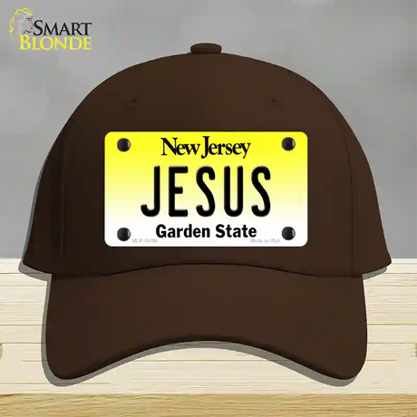 Jesus New Jersey Novelty License Plate Hat Cotton / Dark Brown