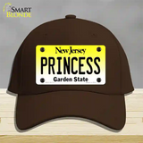 Princess New Jersey Novelty License Plate Hat Cotton / Dark Brown