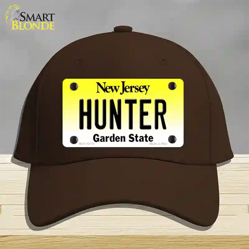 Hunter New Jersey Novelty License Plate Hat Cotton / Dark Brown