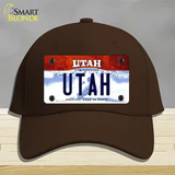 Utah Life Elevated Novelty License Plate Hat Cotton / Dark Brown