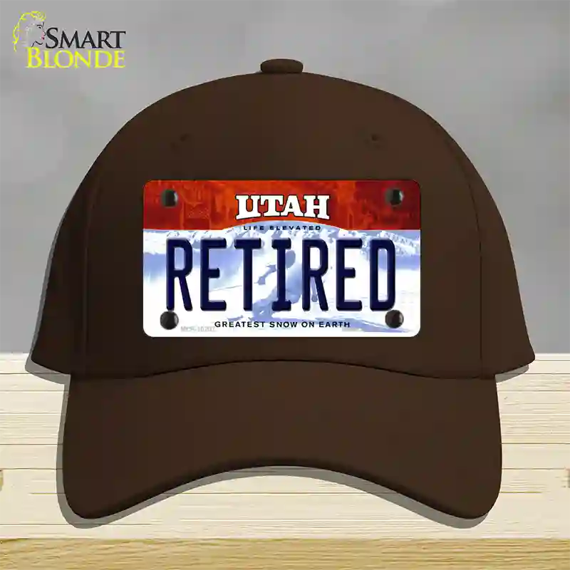 Retired Utah Novelty License Plate Hat Cotton / Dark Brown