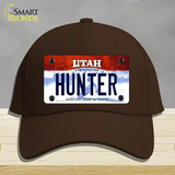 Hunter Utah Novelty License Plate Hat Cotton / Dark Brown