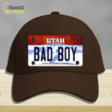 Bad Boy Utah Novelty License Plate Hat Cotton / Dark Brown