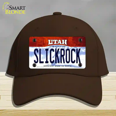 Slickrock Utah Novelty License Plate Hat Cotton / Dark Brown