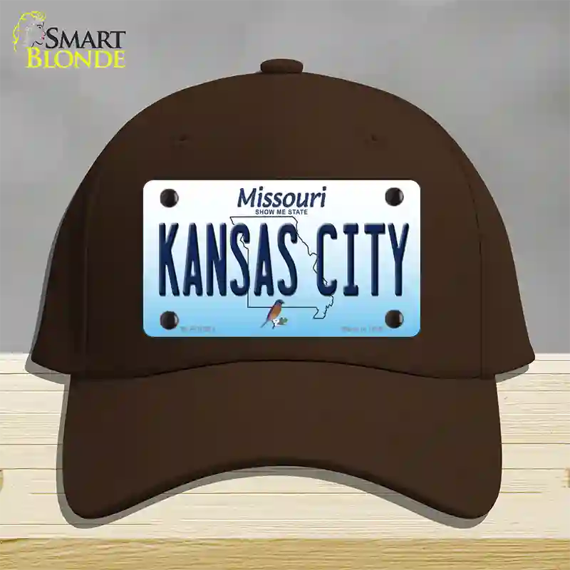 Kansas City Missouri Novelty License Plate Hat Cotton / Dark Brown