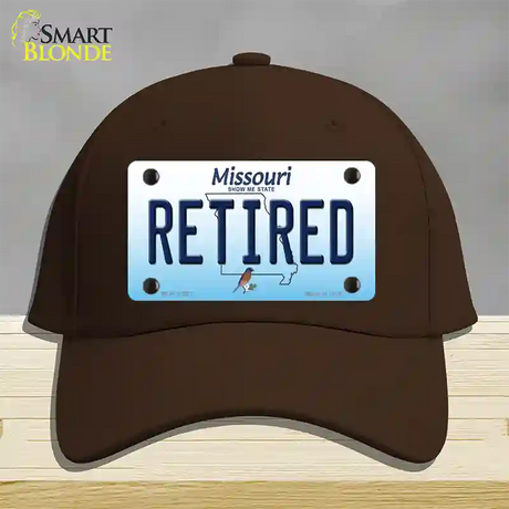 Retired Missouri Novelty License Plate Hat Cotton / Dark Brown