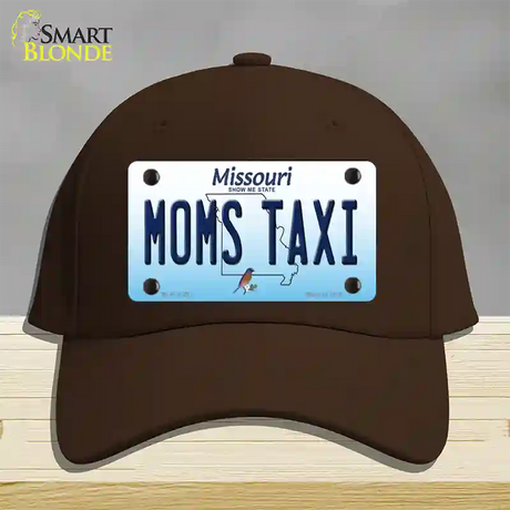 Moms Taxi Missouri Novelty License Plate Hat Cotton / Dark Brown