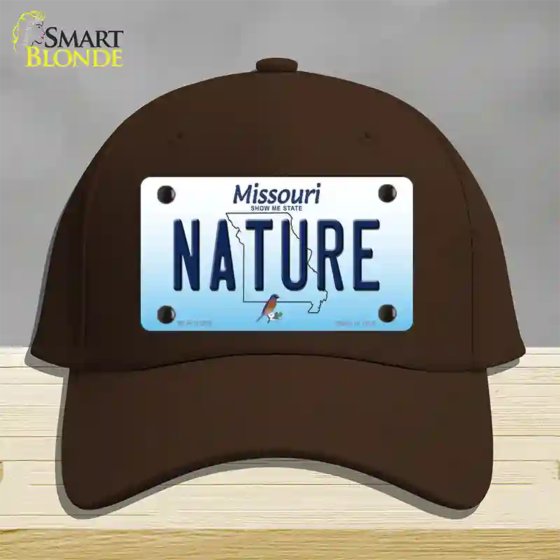 Nature Missouri Novelty License Plate Hat Cotton / Dark Brown