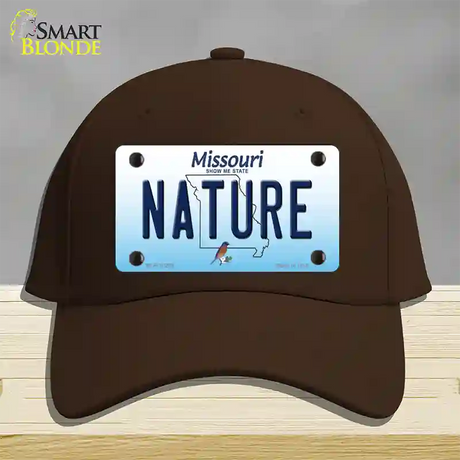 Nature Missouri Novelty License Plate Hat Cotton / Dark Brown