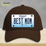 Best Mom Missouri Novelty License Plate Hat Cotton / Dark Brown