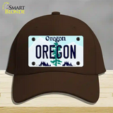 Oregon Tree Novelty License Plate Hat Cotton / Dark Brown