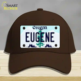 Eugene Oregon Novelty License Plate Hat Cotton / Dark Brown