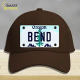 Bend Oregon Novelty License Plate Hat Cotton / Dark Brown