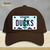 Ducks Oregon Novelty License Plate Hat Cotton / Dark Brown