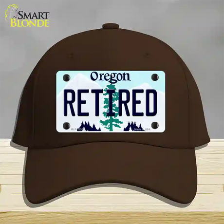 Retired Oregon Novelty License Plate Hat Cotton / Dark Brown