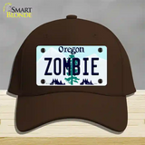 Zombie Oregon Novelty License Plate Hat Cotton / Dark Brown