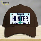 Hunter Oregon Novelty License Plate Hat Cotton / Dark Brown