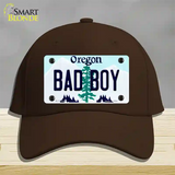 Bad Boy Oregon Novelty License Plate Hat Cotton / Dark Brown