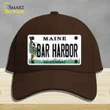 Bar Harbor Maine Novelty License Plate Hat Cotton / Dark Brown