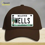 Wells Maine Novelty License Plate Hat Cotton / Dark Brown