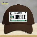 Zombie Maine Novelty License Plate Hat Cotton / Dark Brown