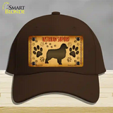 Australian Shepherd Novelty License Plate Hat Cotton / Dark Brown