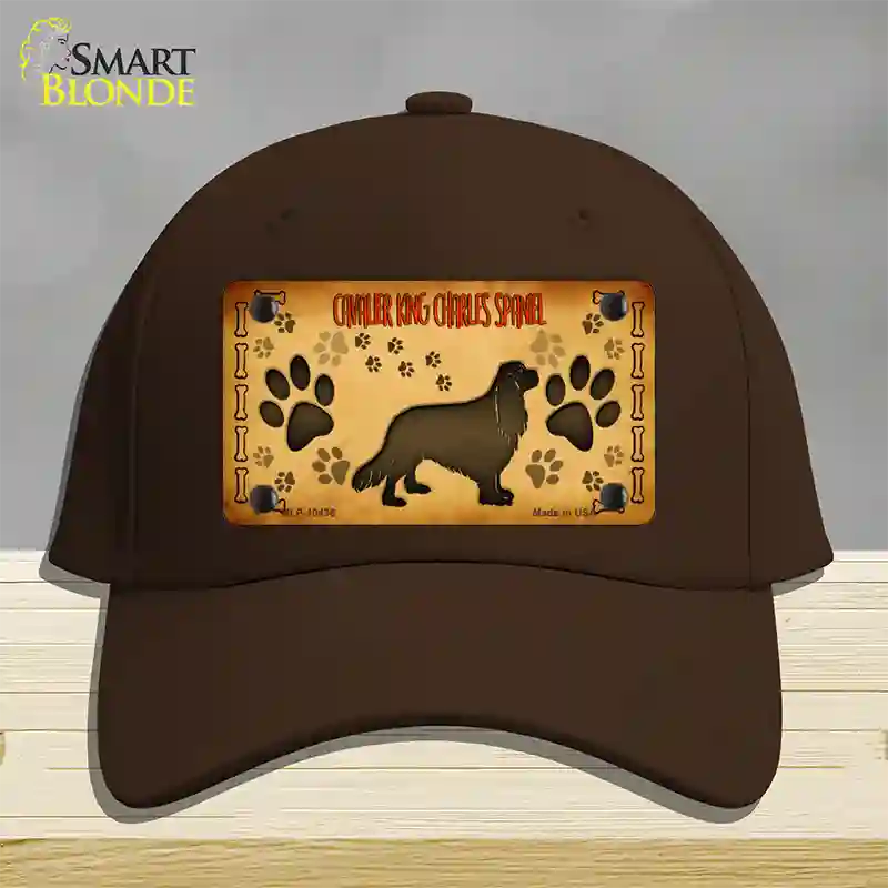 Cavalier King Charles Spaniel Novelty License Plate Hat Cotton / Dark Brown