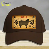 Collie Novelty License Plate Hat Cotton / Dark Brown