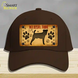 Jack Russell Terrier Novelty License Plate Hat Cotton / Dark Brown