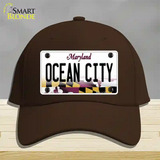 Ocean City Maryland Novelty License Plate Hat Cotton / Dark Brown