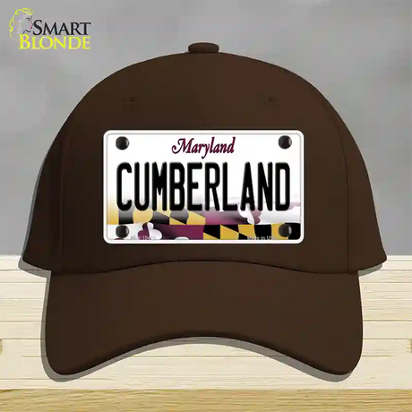 Cumberland Maryland Novelty License Plate Hat Cotton / Dark Brown