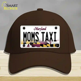 Moms Taxi Maryland Novelty License Plate Hat Cotton / Dark Brown