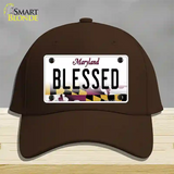 Blessed Maryland Novelty License Plate Hat Cotton / Dark Brown