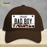 Bad Boy Maryland Novelty License Plate Hat Cotton / Dark Brown