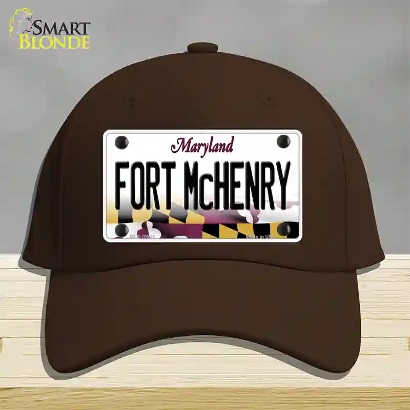 Fort McHenry Maryland Novelty License Plate Hat Cotton / Dark Brown